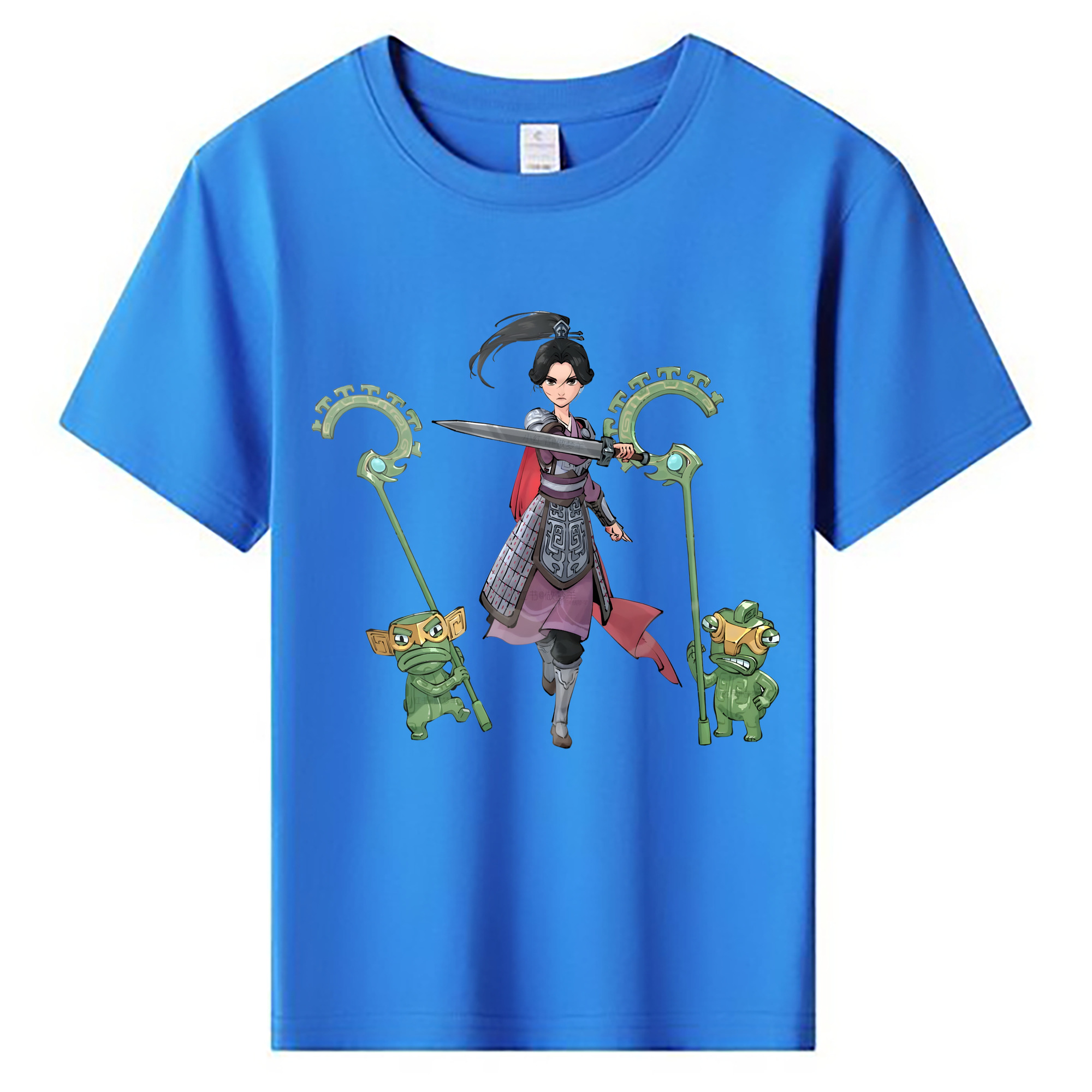 （画像用） Ne Zha 2 ナタ 魔童の大暴れ 綿100％キッズTシャツ（フロントプリント）